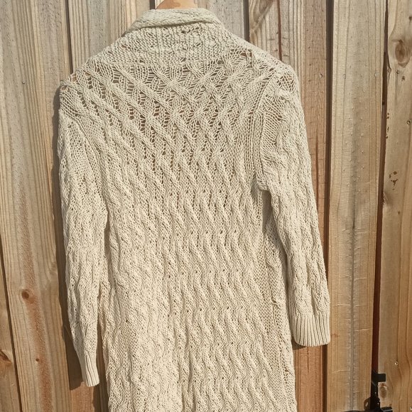 Tommy Bahama Linen And Cotton Blend  Knit Long Cardigan - Picture 2 of 4